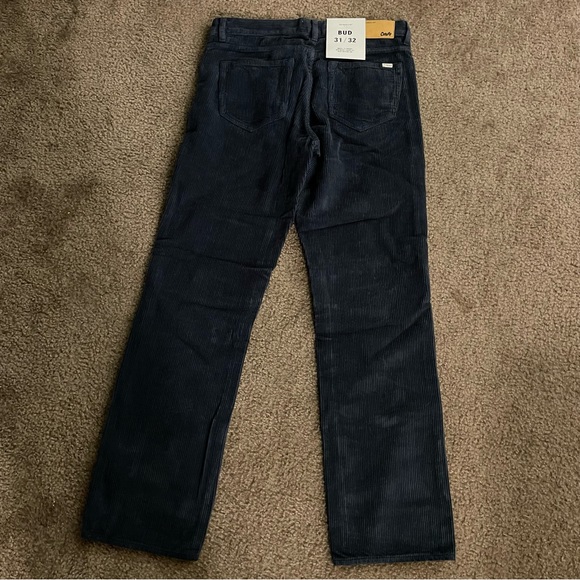 Corduroy Pants Loose Fit Mid Waist Wide Leg Cords & Co Bud Designer NWT 31/32 - Picture 3 of 16